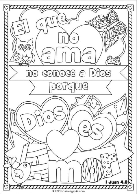 imagenes para colorear del amor de dios